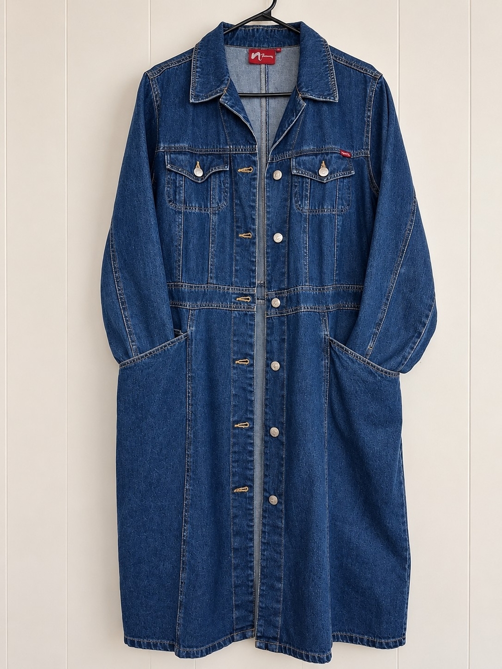 Vintage Y2K Nitro Jeans Long Denim Dress / Duster Coat 💙